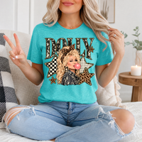 Dolly Bubblegum & Leopard Bow Vintage Graphic Tee