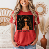 Y'all Need Jesus Doll Graphic Tee