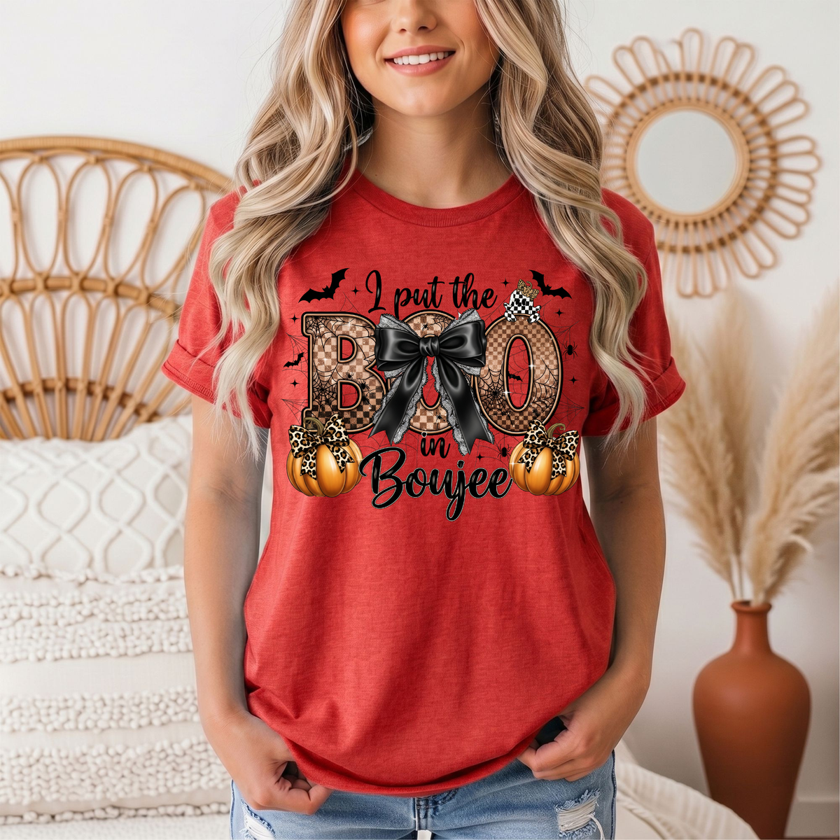I Put the Boo in Boujee Halloween Graphic Tee