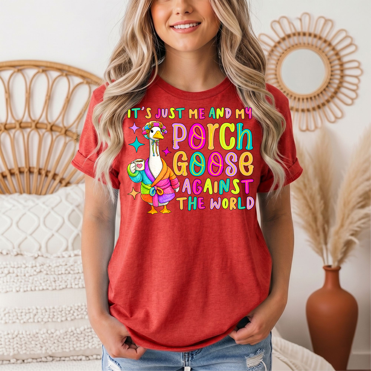 Me and My Porch Goose Against the World Graphic Tee