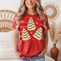 Christmas Tree Snack Cake Graphic Tee