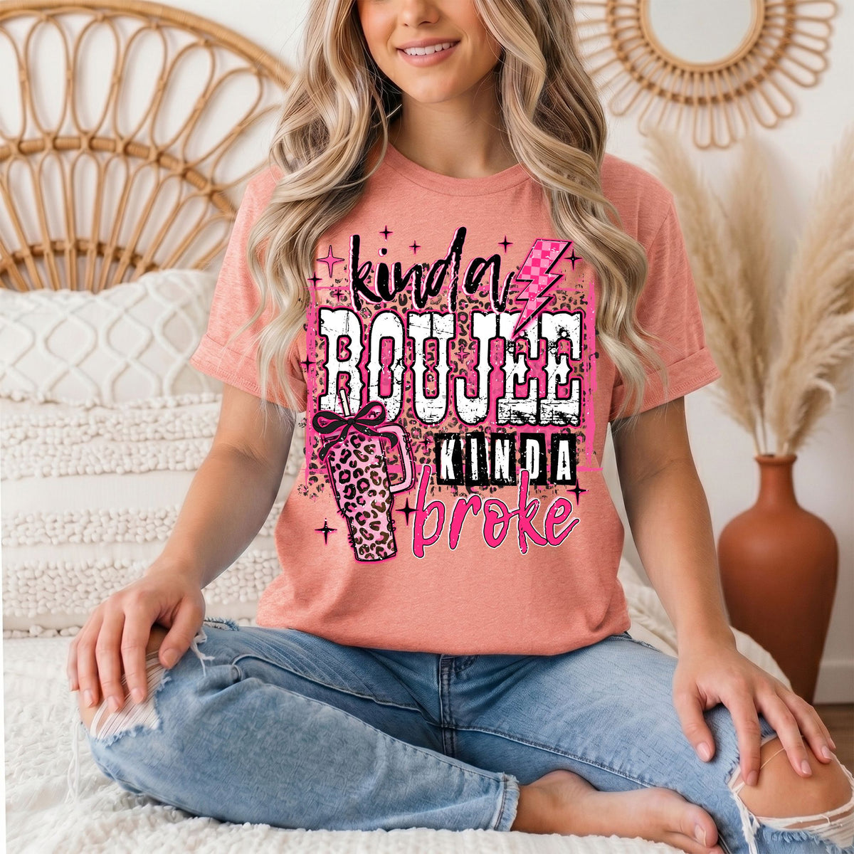 Kinda Boujee Kinda Broke Graphic Tee