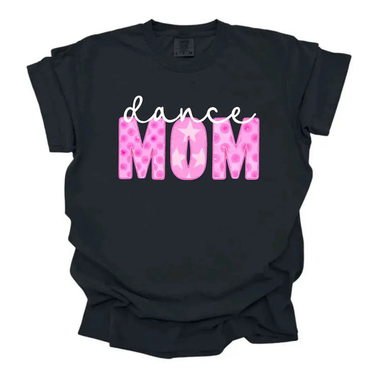 Dance Mom Pink Graphic Tee | Dance Competition Mom Shirt K's Krafty Barn