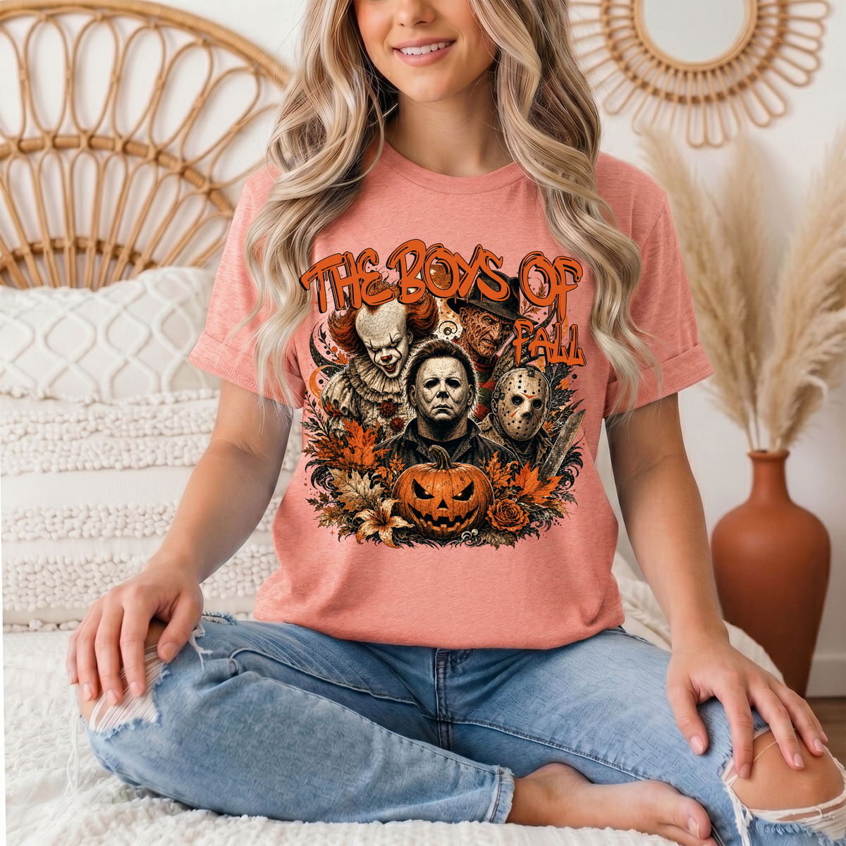The Boys of Fall Horror Halloween Graphic Tee