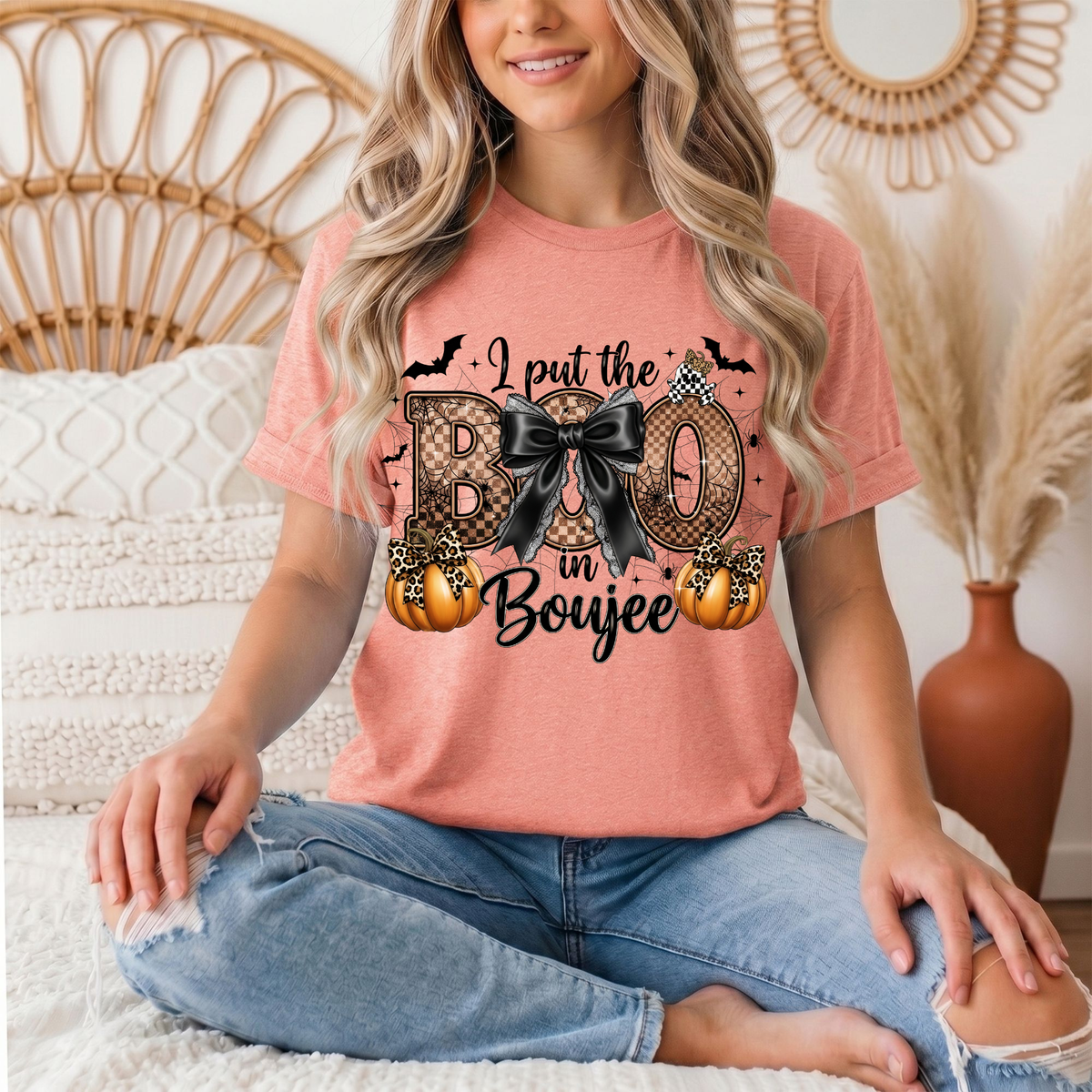 I Put the Boo in Boujee Halloween Graphic Tee