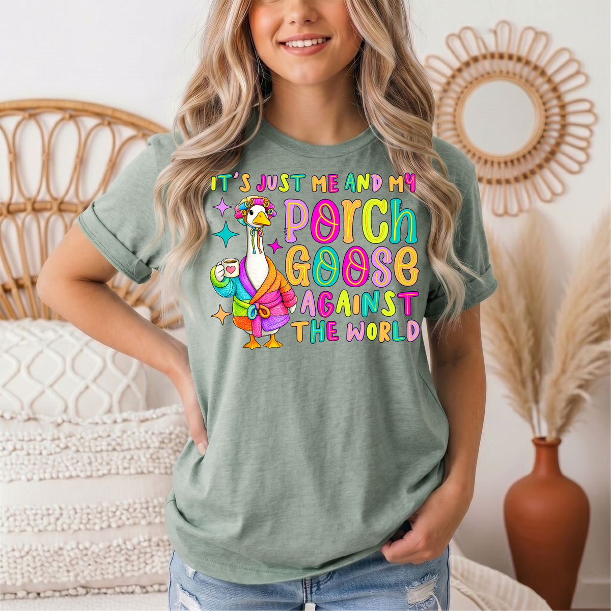 Me and My Porch Goose Against the World Graphic Tee