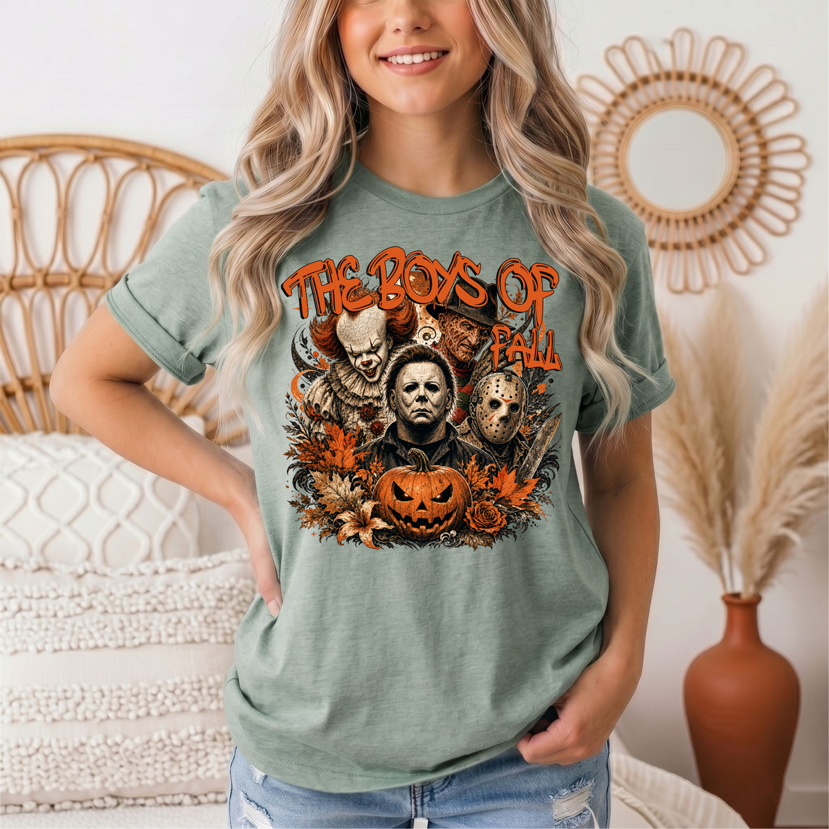 The Boys of Fall Horror Halloween Graphic Tee