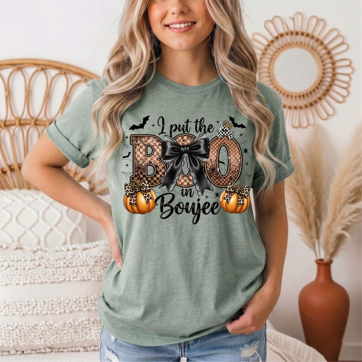 I Put the Boo in Boujee Halloween Graphic Tee