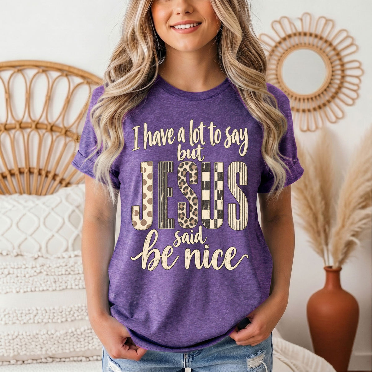 I Have a Lot to Say, but Jesus Says No Christian Graphic Tee