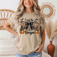 I Put the Boo in Boujee Halloween Graphic Tee