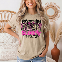 Expensive Difficult & Mentally Spicy Funny Graphic Tee