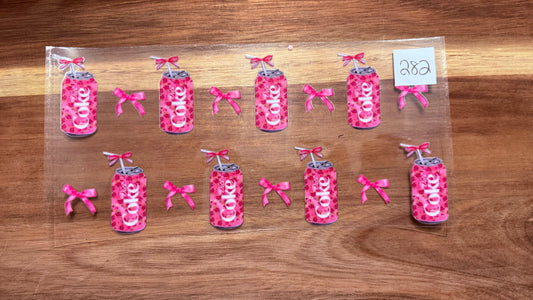 #282 Diet Coke with pink bows