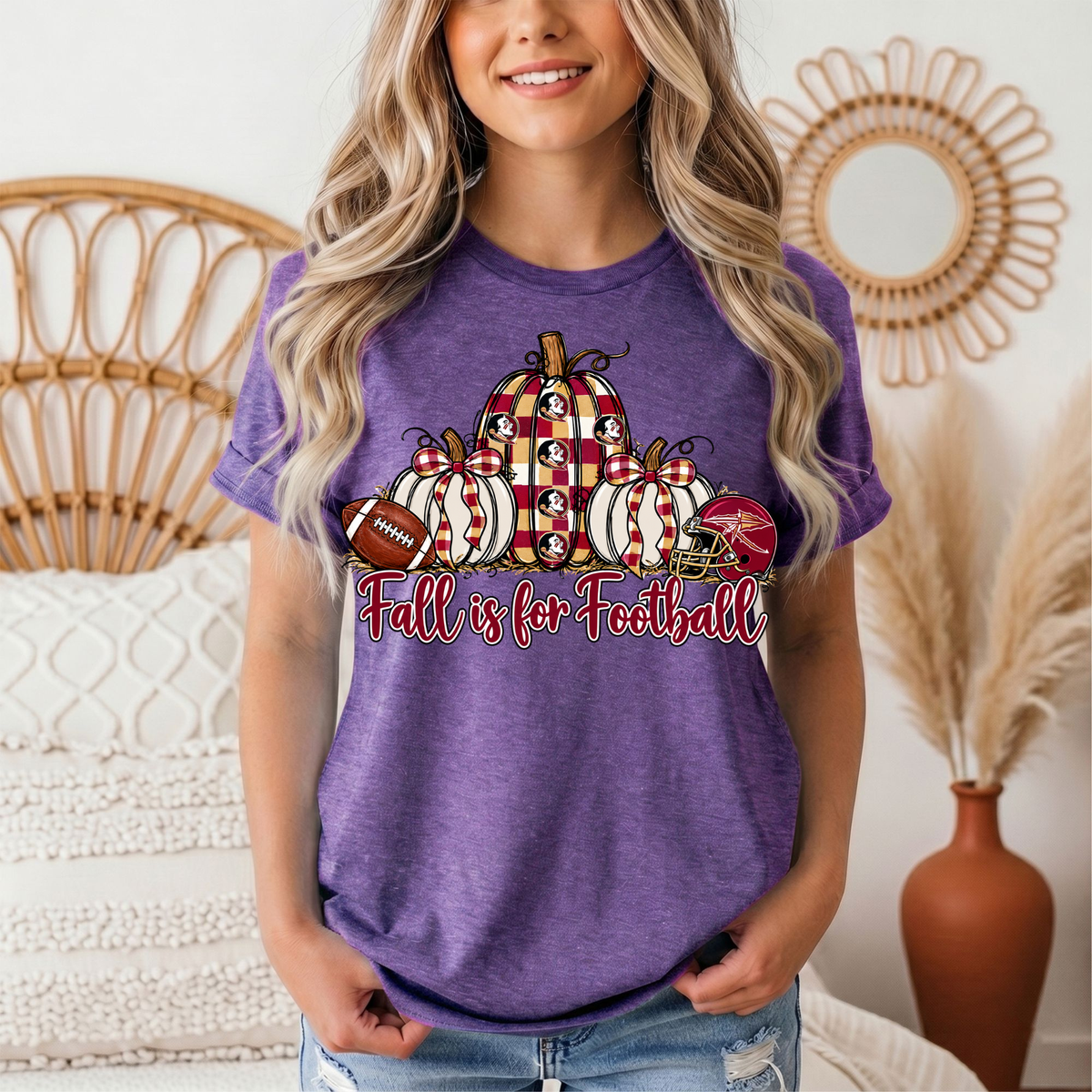 Fall Is For Football -Noles Premium Graphic Tee