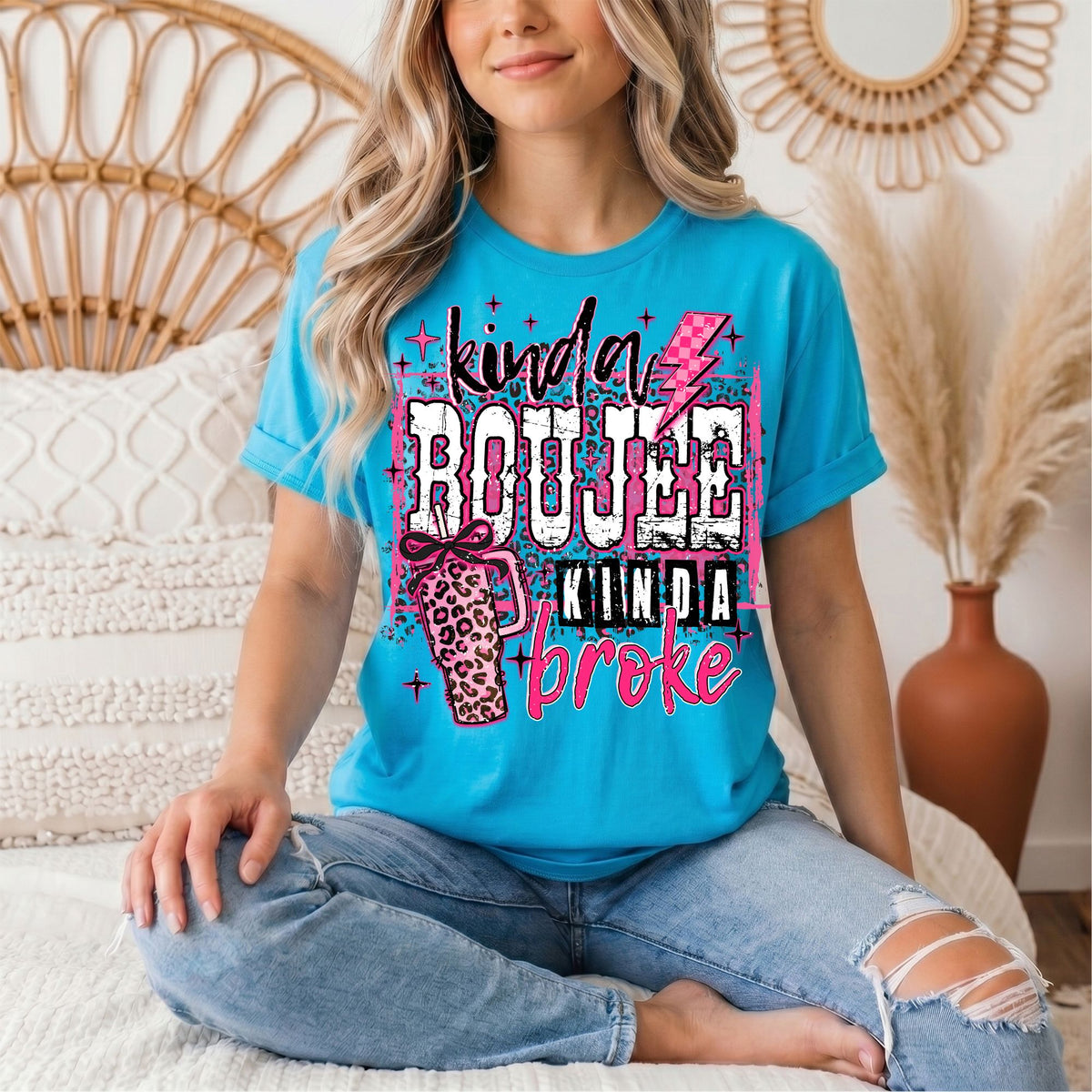 Kinda Boujee Kinda Broke Graphic Tee
