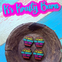 Silicone Focal Bead- If you think I'm short K's Krafty Barn
