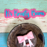 Silicone Focal Bead- Light pink Opal Straw charm or focal K's Krafty Barn