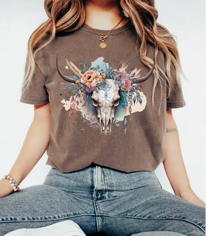 Western Skull K's Crafty Vibes Co.