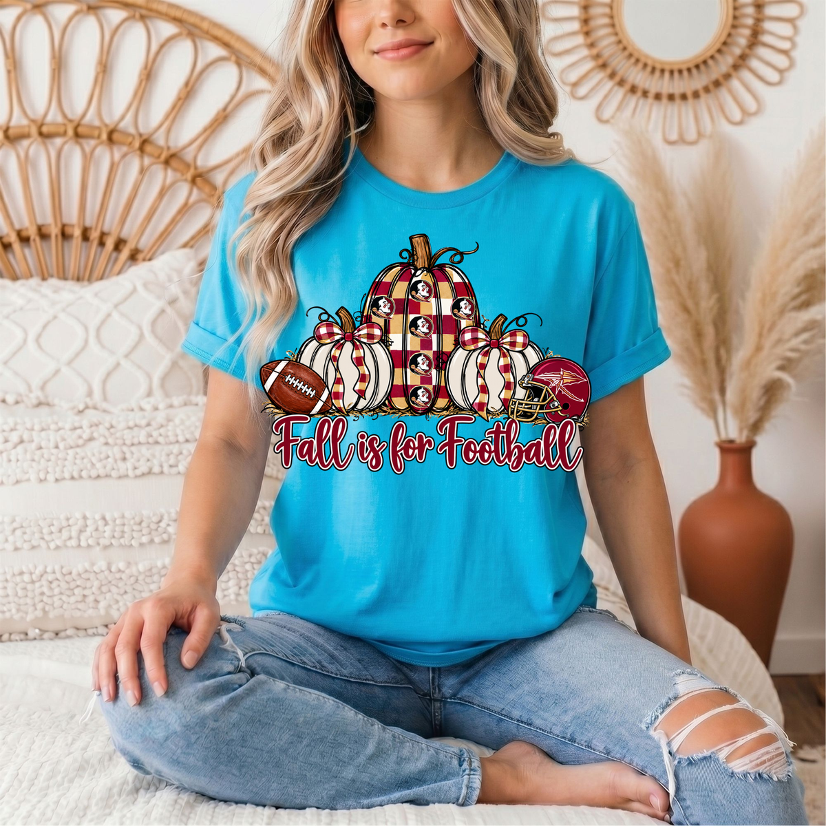 Fall Is For Football -Noles Premium Graphic Tee