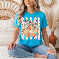 Mama Pumpkin & Spotted Bow Fall Graphic Tee