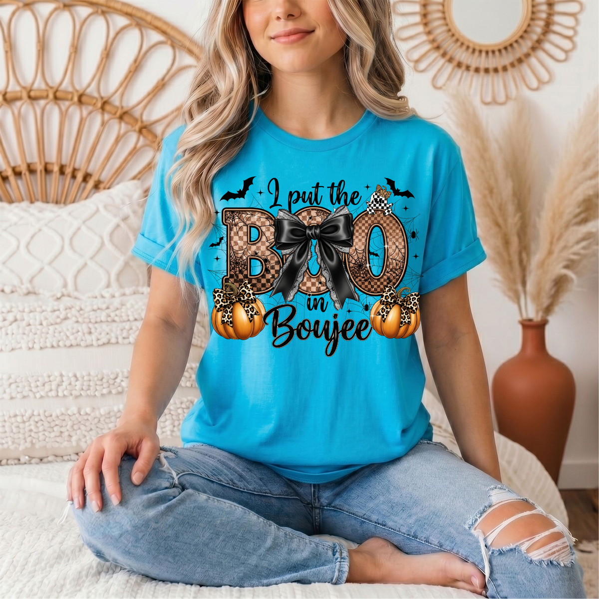 I Put the Boo in Boujee Halloween Graphic Tee