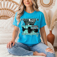 Backroad Therapy Turquoise Truck Graphic Tee