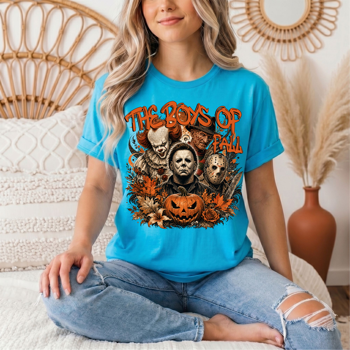 The Boys of Fall Horror Halloween Graphic Tee