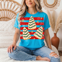 Christmas Tree Snack Cake Graphic Tee