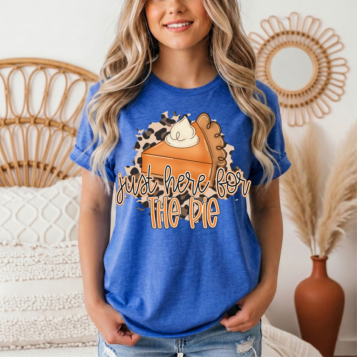 Just Here for the Pie Thanksgiving Graphic Tee