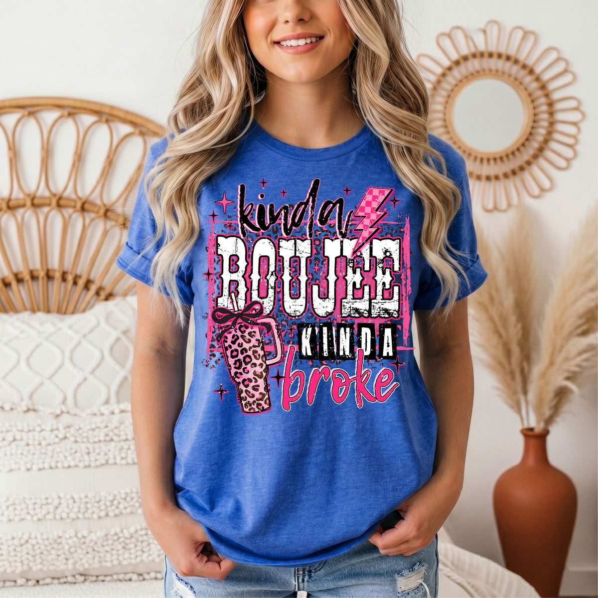 Kinda Boujee Kinda Broke Graphic Tee