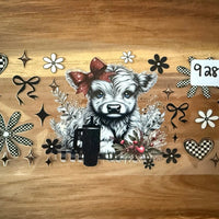 #928 Cute Cow with Cup K's Krafty Barn