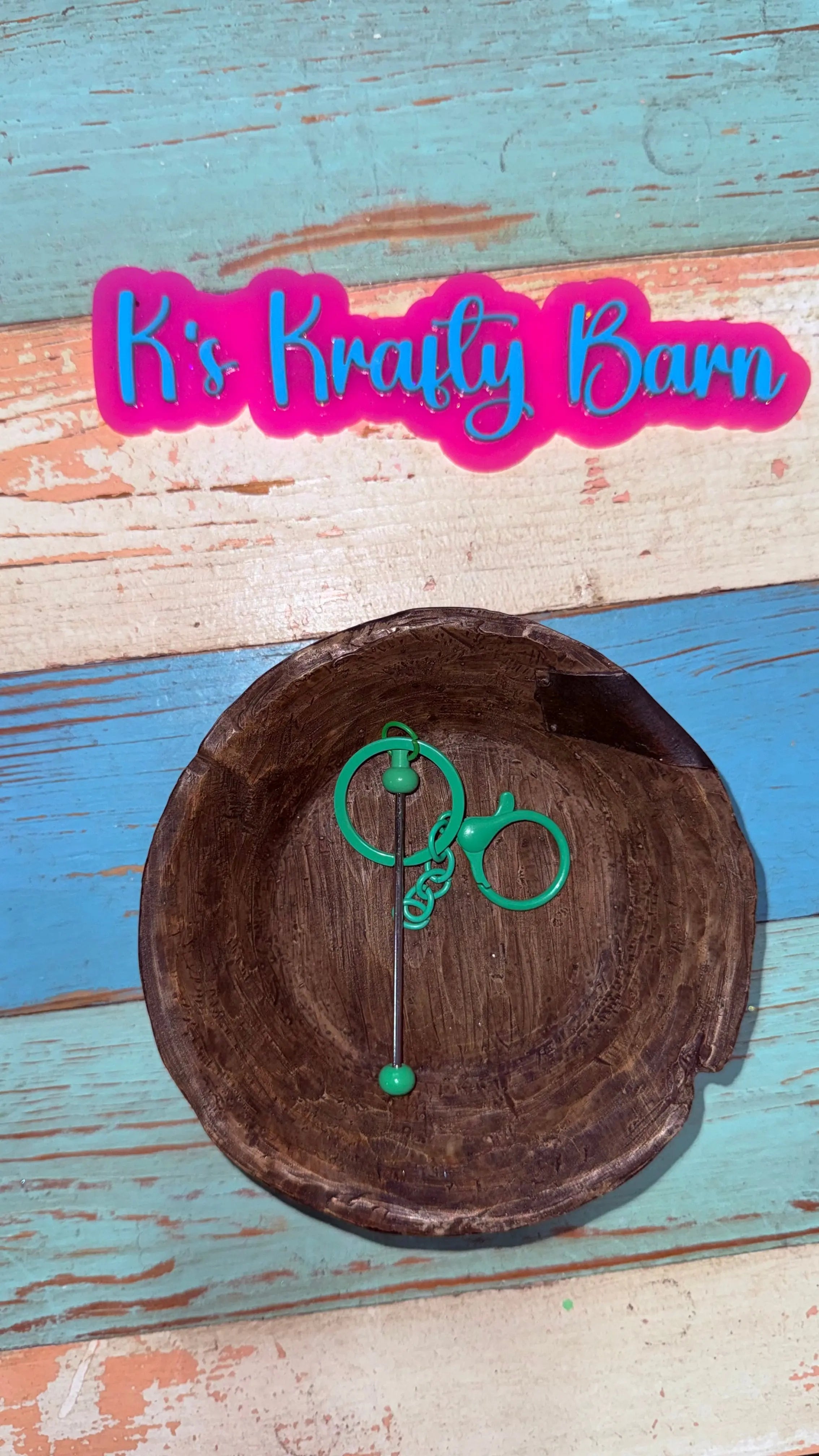 Beadable Bar Keychains K's Krafty Barn
