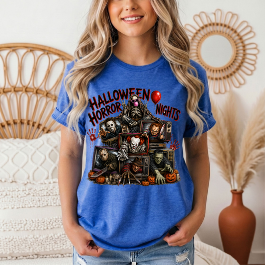 Halloween Horror Nights Vintage TV Graphic Tee