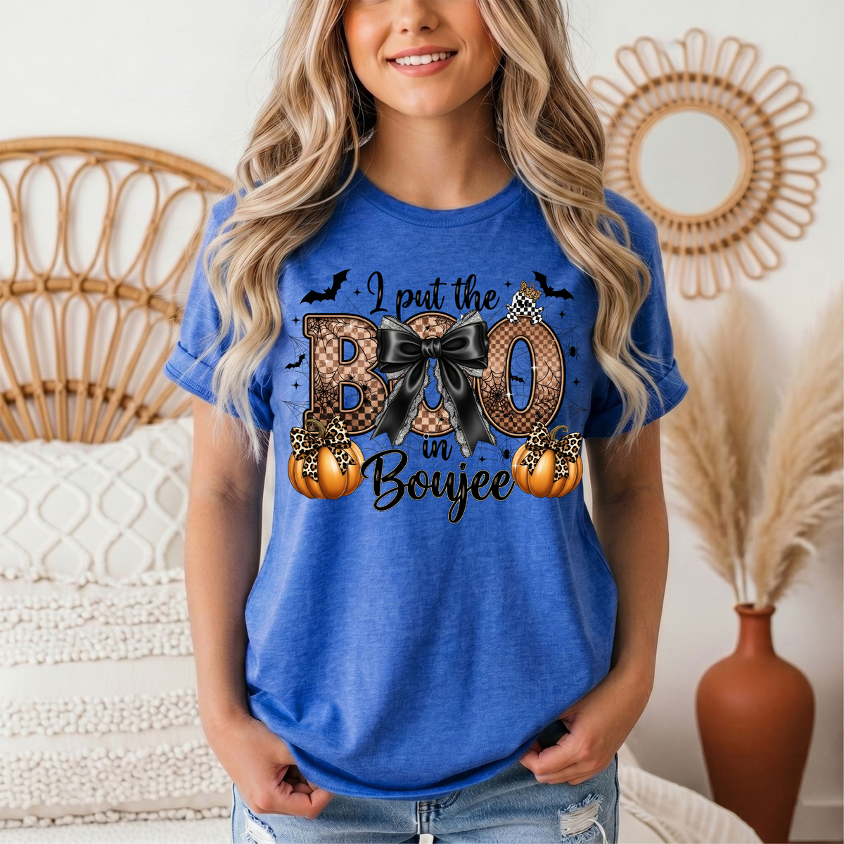 I Put the Boo in Boujee Halloween Graphic Tee