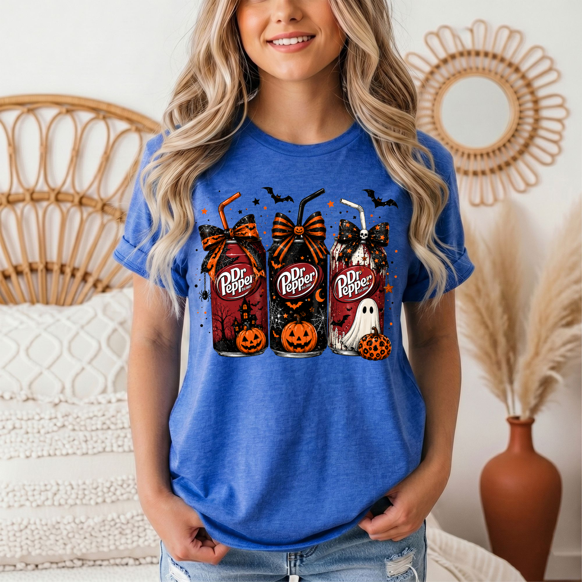 Dr P Halloween Bows & Ghost Graphic Tee