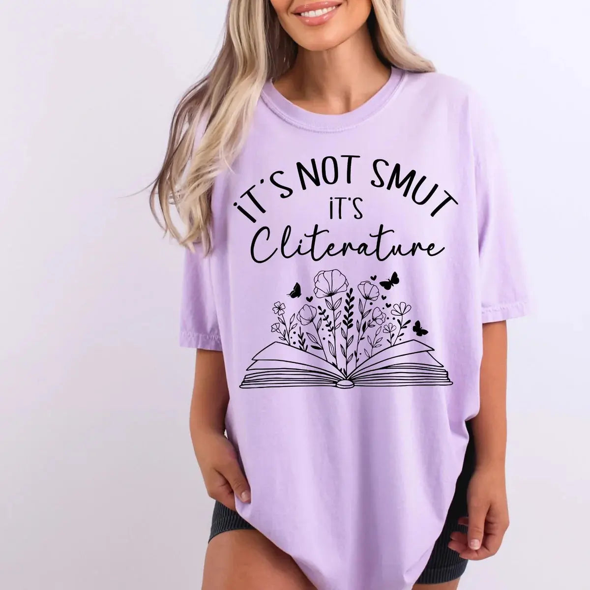 It’s Not Smut It’s Literature Shirt | Funny Book Lover Tee K's Krafty Barn