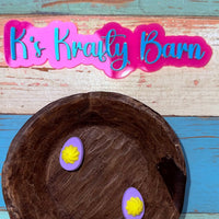 Silicone Focal Bead-Purple Deviled Egg K's Krafty Barn