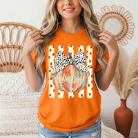 Mama Pumpkin & Spotted Bow Fall Graphic Tee