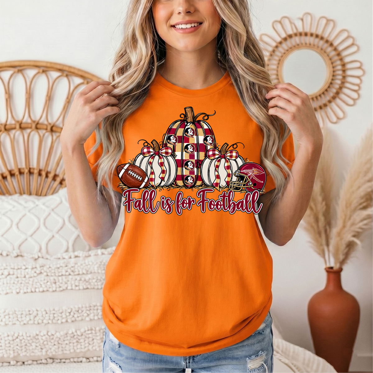 Fall Is For Football -Noles Premium Graphic Tee