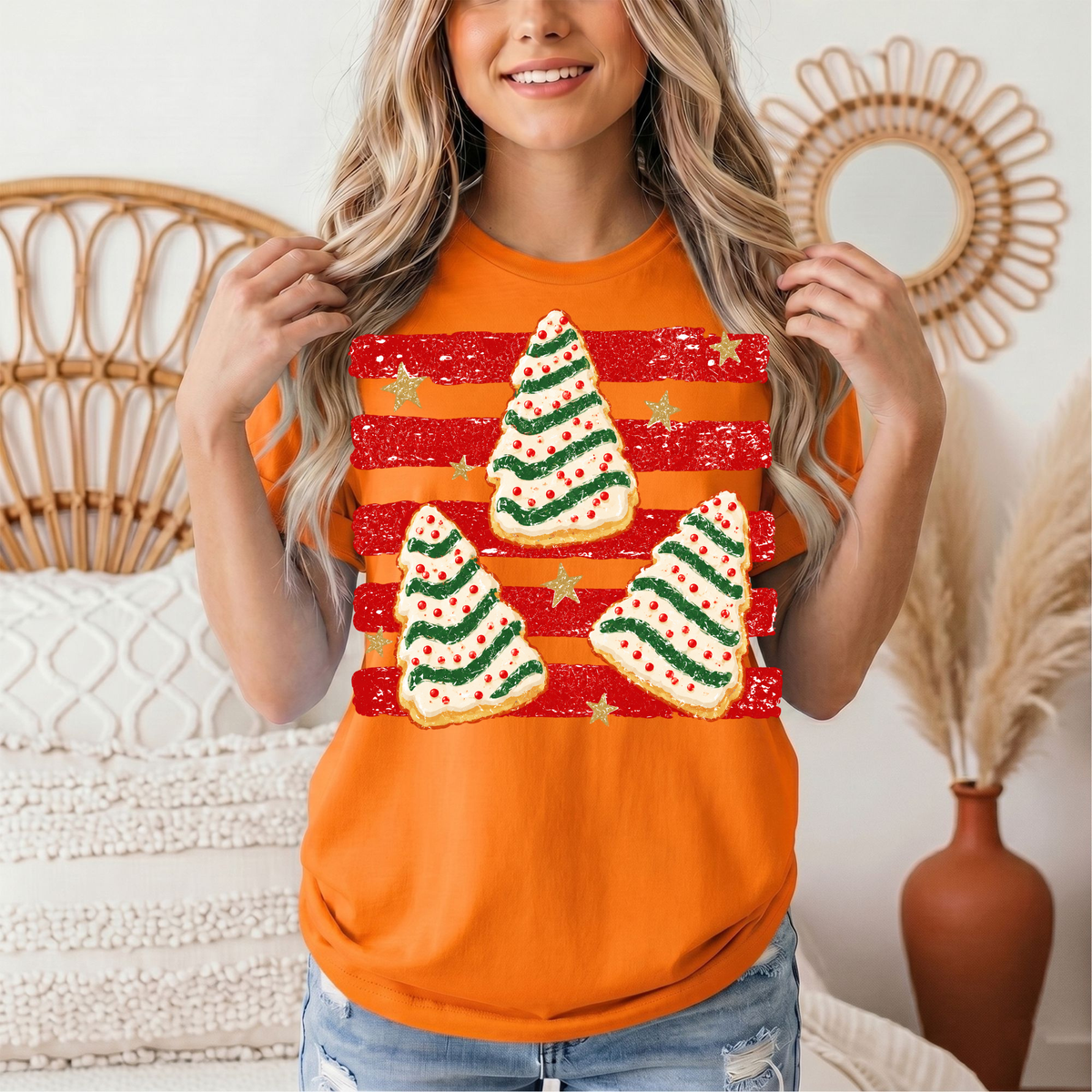 Christmas Tree Snack Cake Graphic Tee