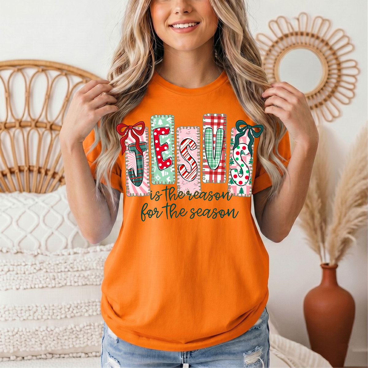 Jesus Is the Reason for the Season Christmas Graphic Tee