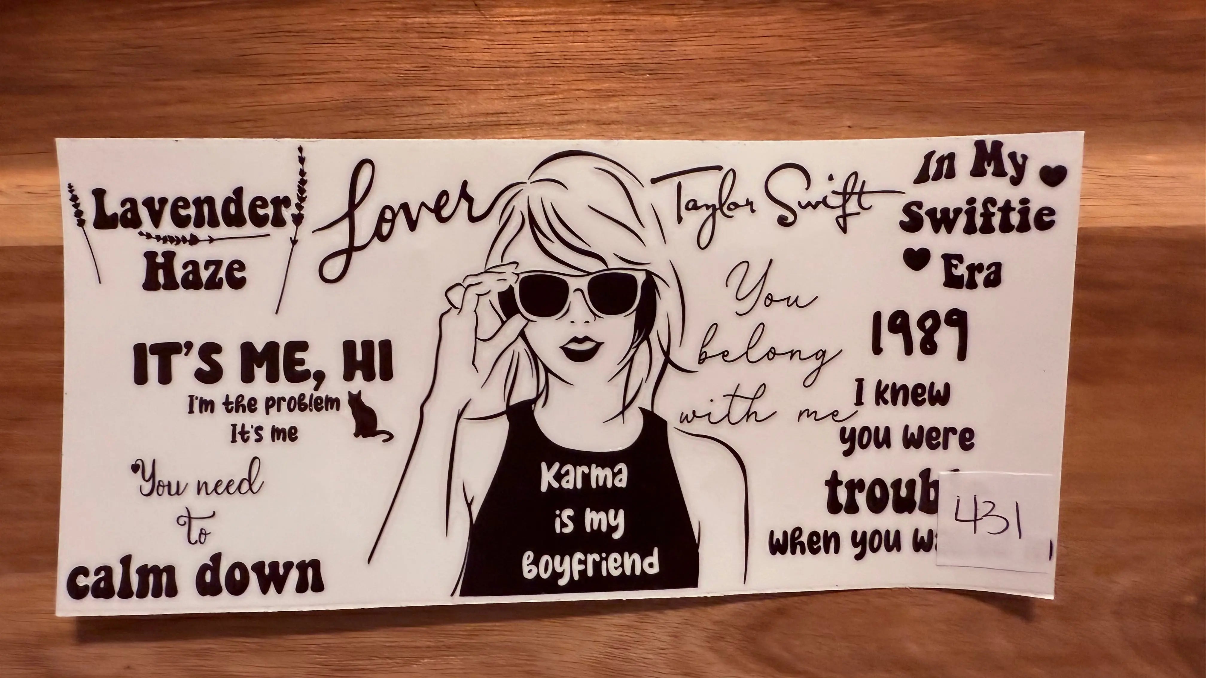 #431 Taylor Swift Karma is my BF K's Krafty Barn