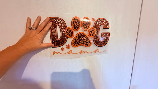 Dog Mama stitched