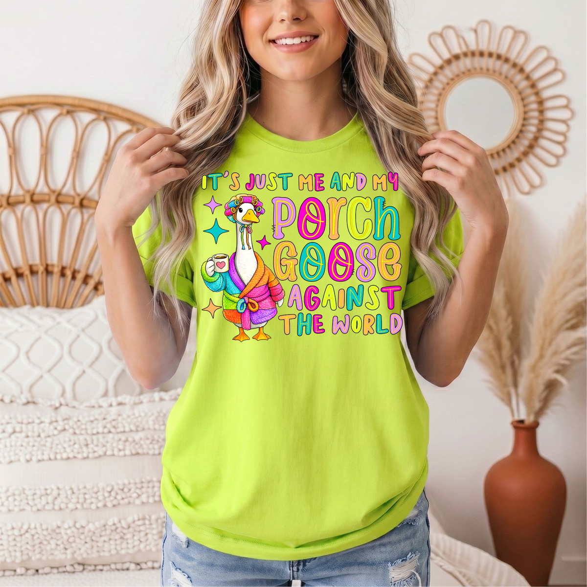 Me and My Porch Goose Against the World Graphic Tee