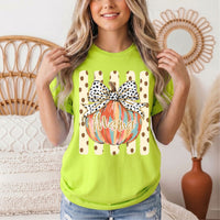 Mama Pumpkin & Spotted Bow Fall Graphic Tee