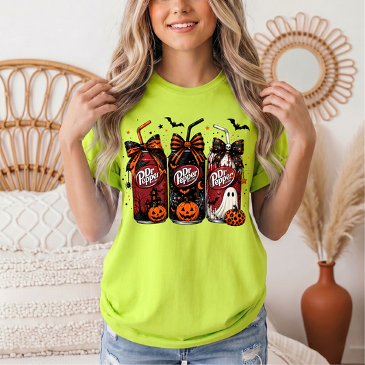 Dr P Halloween Bows & Ghost Graphic Tee