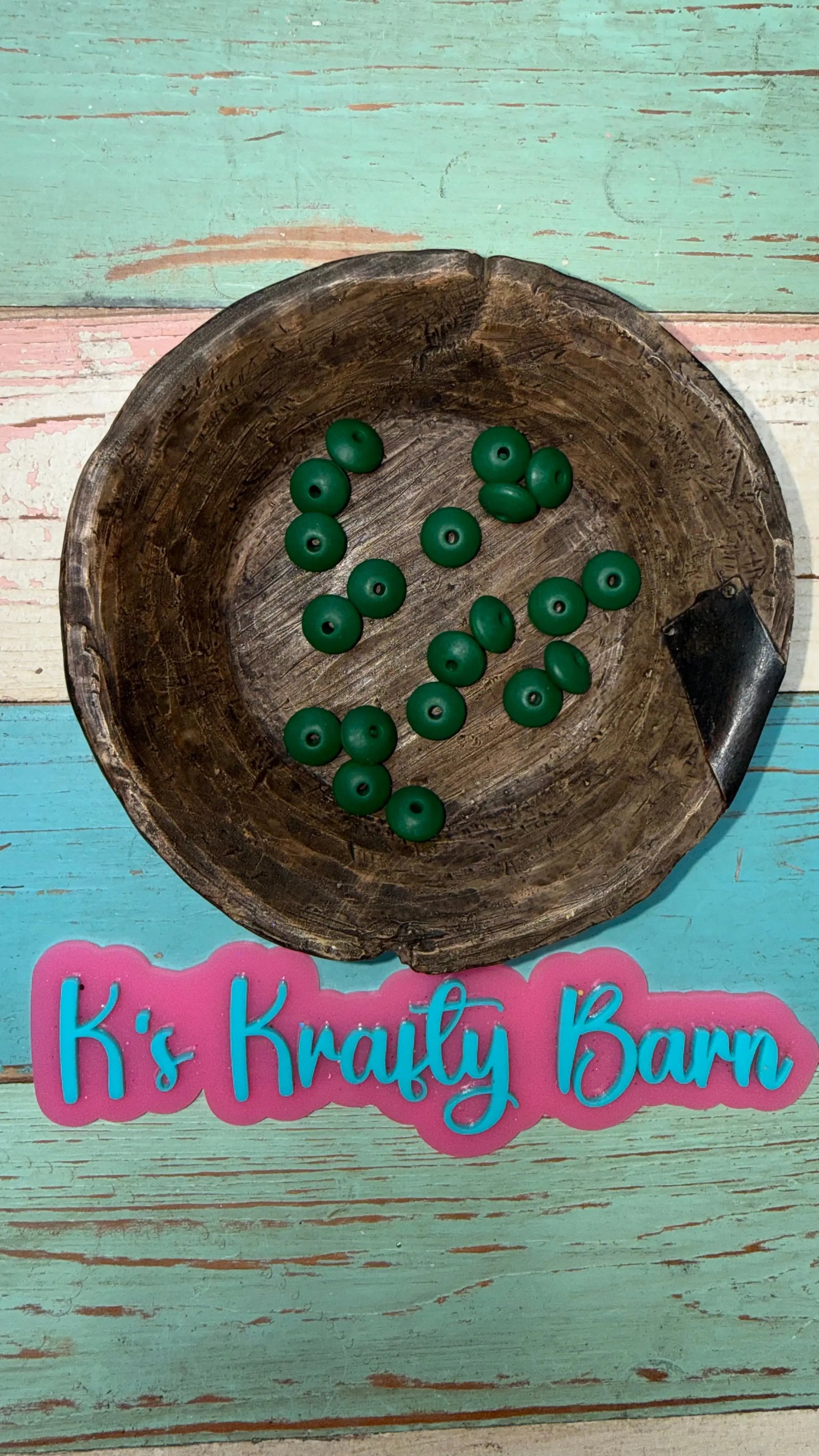 12mm Silicone Lentil spacers for beadable items-20pk K's Krafty Barn
