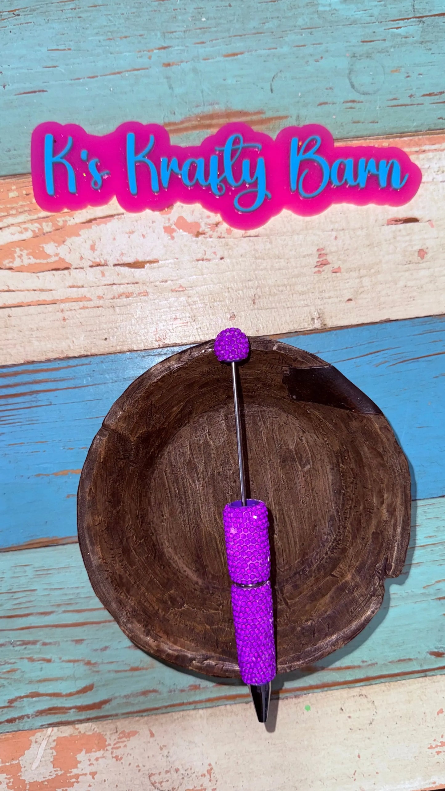 Beadable Pens-Rhinestone Super Blingy “Fancy” K's Krafty Barn