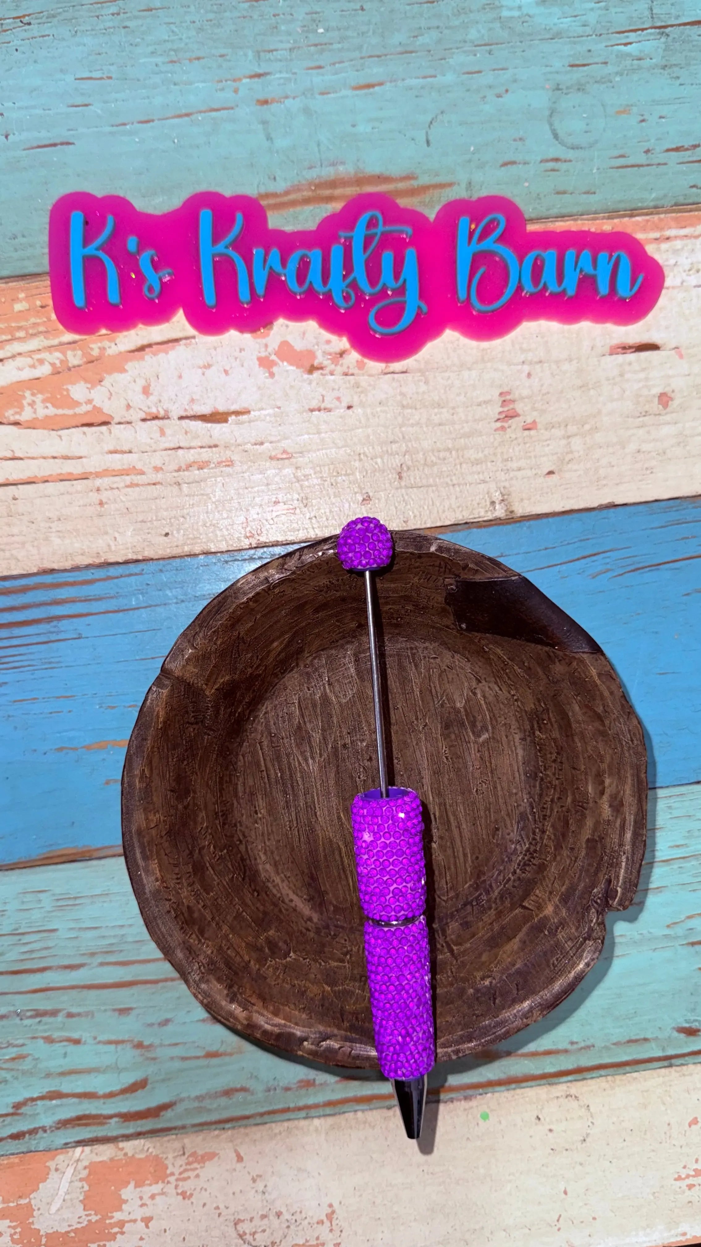 Beadable Pens-Rhinestone Super Blingy “Fancy” K's Krafty Barn
