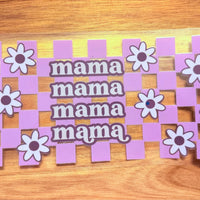 #240 Purple checkered Mama K's Krafty Barn