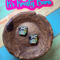 Silicone Focal Bead-Cute but feral raccoon K's Krafty Barn